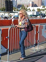 Brunette milf spreads her legs wide and waits for cock insertion