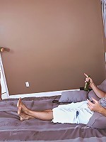 smoking hot blodn milf wiht huge tits gets hardcore sex in bed