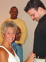 Guys taking turns on Tracy in hotel