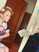 Madge&Irene lesbian MILF tongue kisses