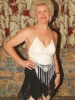 Horny grannies Francesca and Erlene stripping off their clothes and sharing a huge dildo