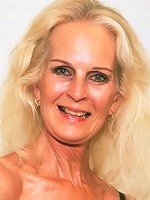 Blonde granny showing dried-up sex assets