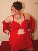 Big titted german housewife playing with herself