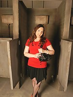 Naughty mama caught taking a pee