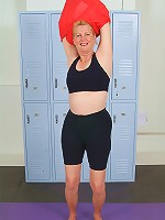 A little yoga in the nude keeps 55 year old Josie smoking hot