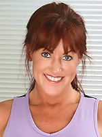 Athletic and mature redhead Shauna from AllOver30 working out naked