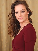 Elegant Judith from AllOver30 shows off her perfect tits and furry pussy