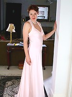 30 year old redheaded Vada from AllOver30 spreads her legs wide