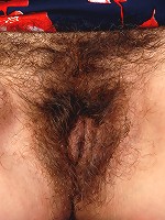 Hot grandma showing off her 52 year old hairy pussy in here