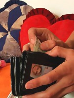 She walks in on him fucking her mother and she sees cock thrusting into tight old but hot pussy