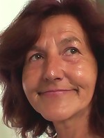 Sultry redheaded granny blows the man in bondage and gets on his cock for a fun ride