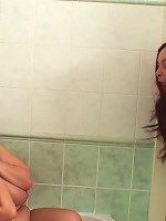 Mature chick finds her son in law masturbating and wants to help his cock cum hard