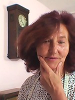 He jerks off and cums on her granny face after fucking her like his personal old slut