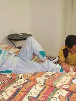 She wants his cock to explode on her granny pussy and he pulls out and blows a load after sex