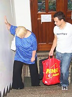 The young man happily pushes his dick into this beautiful old babe and she loves it