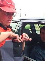 They use her mouth and granny pussy outdoors and she appreciates all that cock meat