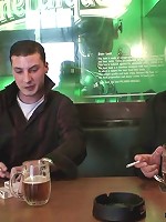 Mature blonde goes home with them and they have a world class fucking threesome