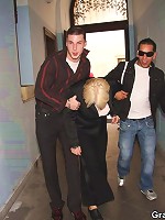 Naughty grandma gets drunk with them and then gets fucked once they get her back home