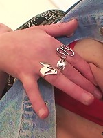 Old babe has been sucking and fucking and now they are cumming on her pretty face