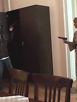 After being fucked by two young men this mature slut is thrilled and wants their hot jizz