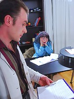 Upset aged lady getting consoled with hardcore fuck by a hung delivery boy