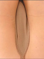 Milf masturbates in hose