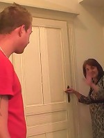 Granny showers and he needs her body